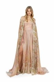 Draped printed dress in smooth chiffon Luisa Beccaria at Luisa Beccaria
